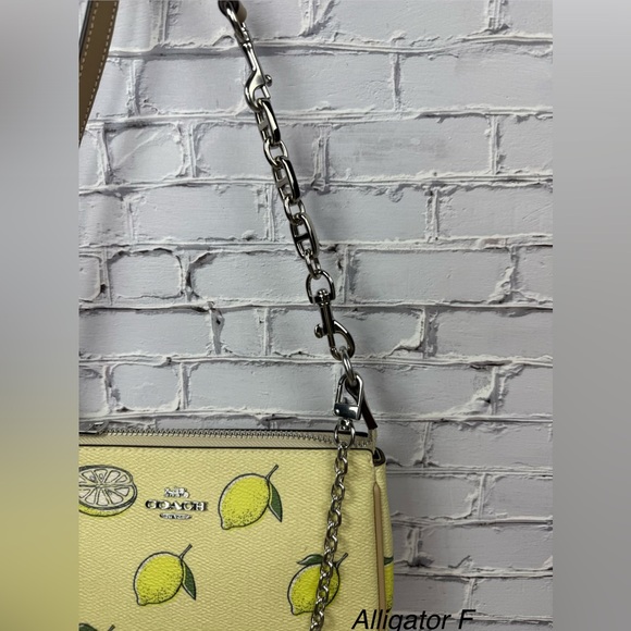 NWT Coach Nolita 19With Lemon Print  a free unbranded chain and extender CAL26